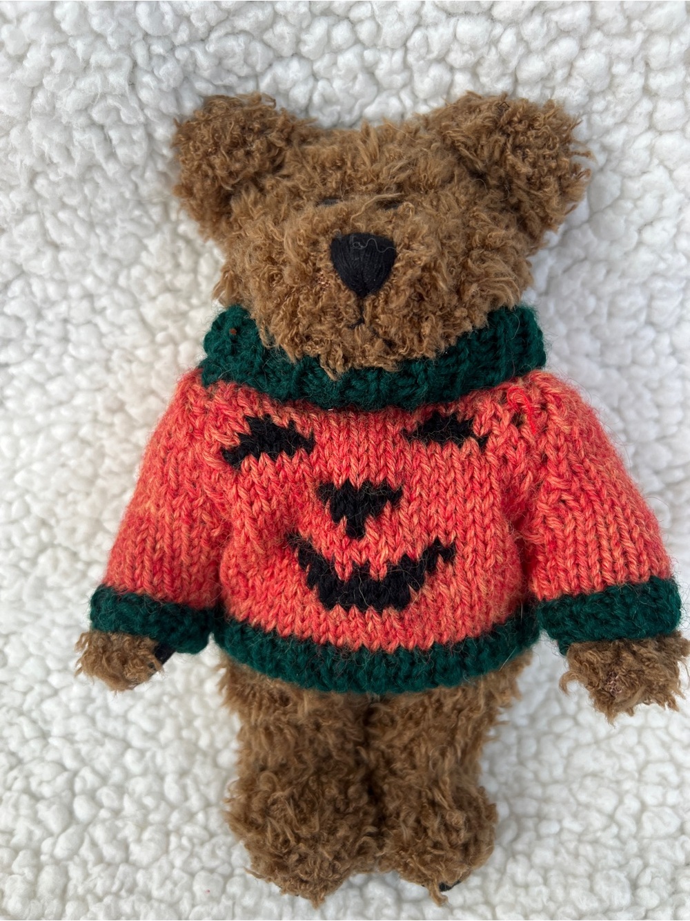 Vintage "Bradley Boobear" jointed plush teddy bear from Boyds Bears & Friends
